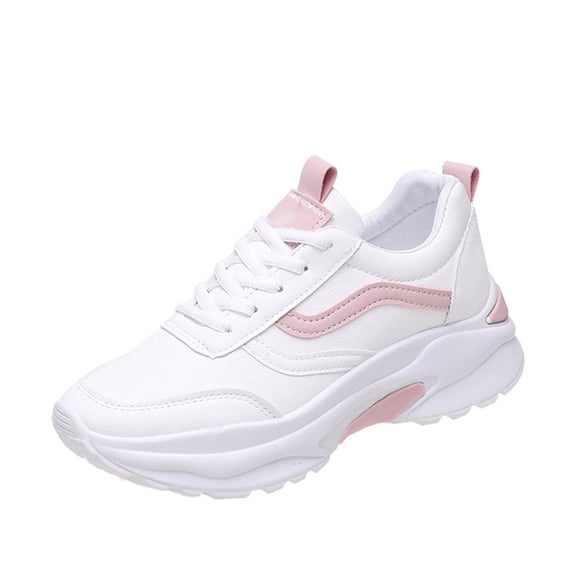 NOKIO Women's Fashion Sneakers 𝖫a𝖼e Up We𝖽ge Sport Shoes Lightweight Non S𝗅ip Walking Shoes Wide Width Running Shoes Breathable Comfortable Athlet𝗂c Shoes for Summer and Autumn