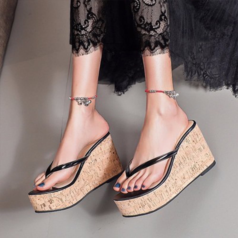 High platform slippers best sale