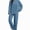 Blue, variant on Women's Fuzzy Fleece Sets 2 Piece, Long Sleeve Cable Knit Tops and Pants Winter Warm Cozy Home Sets
