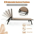thumbnail image 6 of Costway  2 PCS Patio Lounge Chair Chaise Recliner Back Adjustable Garden Brown, 6 of 10