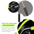 thumbnail image 3 of FONGE S760 Wired In-ear Waterproof Earphones Ear Hook Earbuds Stereo  Headphones Sport Headset with Mic Green, 3 of 7