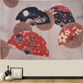 thumbnail image 5 of Folding Fan Tapestry Room Wall Background Hanging Blanket Home Party Decoration Cloth Aesthetic Art Tapestry for Bedroom Living Room Dorm, 5 of 5