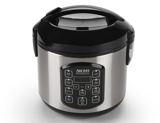 Aroma Professional 8-Cup (cooked) Digital Rice Cooker, Multi Cooker & Food Steamer (ARC-954SBD)