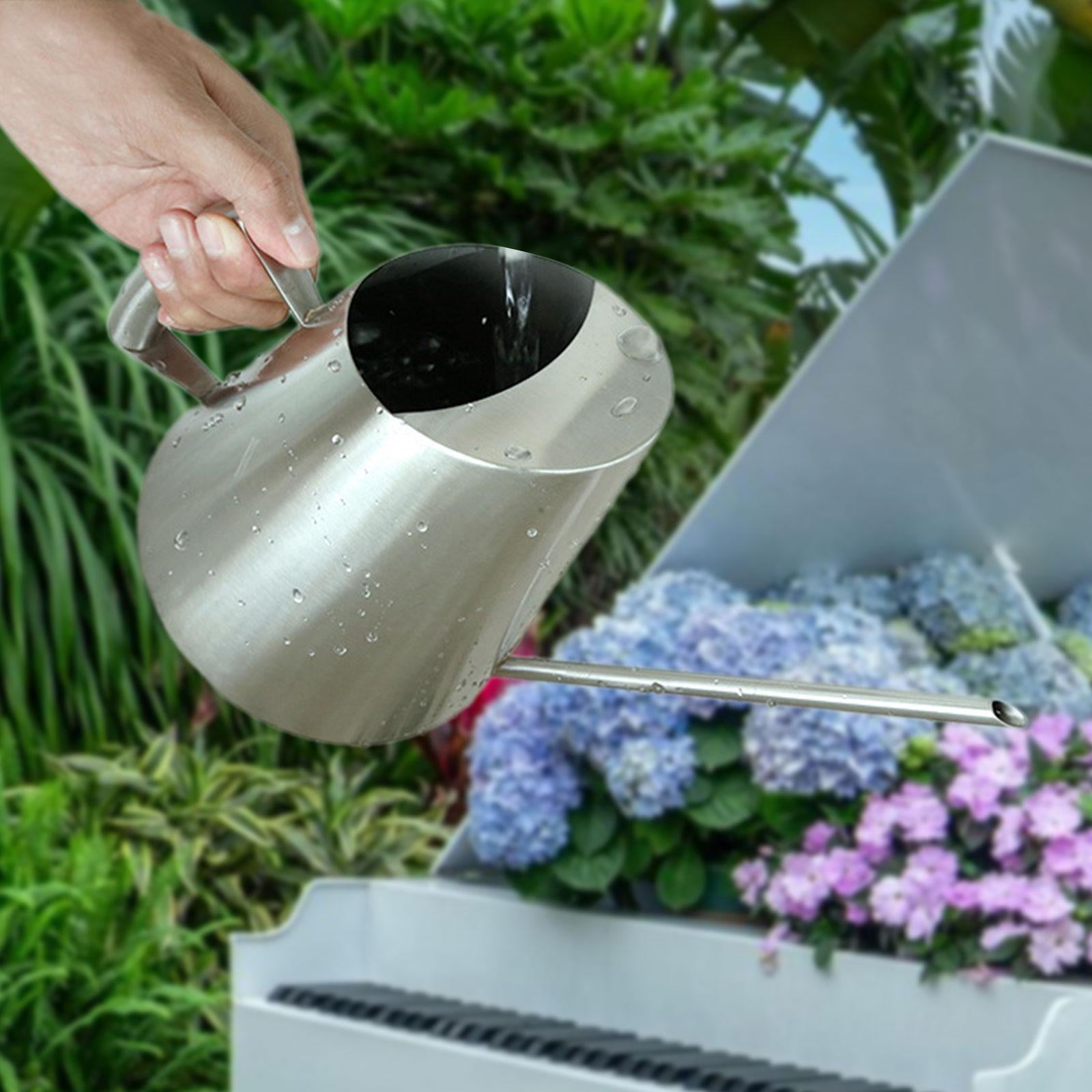 Dualoai Garden Watering Can Lightweight Long Spout for House Plant Gardening Garden 400ML