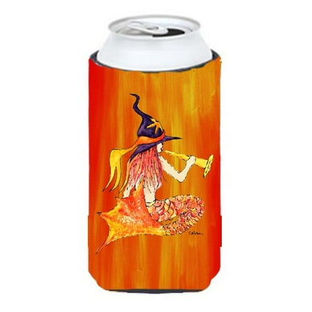 

Mermaid In Witches Hat Halloween Tall Boy bottle sleeve Hugger - 22 To 24 oz.