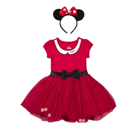 Minnie Mouse Costume Tutu Dress with Headband (Toddler Girls)