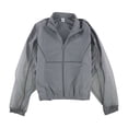 thumbnail image 1 of Reebok Womens Full Zip Track Jacket, Grey, X-Small, 1 of 2