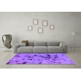 thumbnail image 3 of Ahgly Company Indoor Square Abstract Purple Modern Area Rugs, 3' Square, 3 of 4