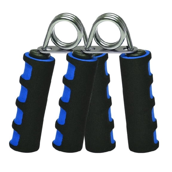 Crazyview A Pair Hand Grip Steel Grippers Forearm Wrist Heavy Strength Exercise Hand Grips (Blue)