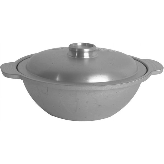 TrueCraftware- 8” Aluminum Sam Bai Wok with Lid- Stir Wok Pan with Lid Fry Pans Cookware Chinese Wok Perfect for Home and Restaurants
