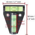 thumbnail image 2 of T Shape Magnetic Level, Small Portable Rv Level With Magnet, Pickup Truck Level, Caravan Level Ramp, Car Camping Accessories, 2 of 5