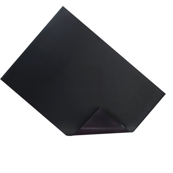 Raindrops Magnetic Chalkboard Fridge Planner in Black - Reusable Kitchen Organizer and Message Board Set