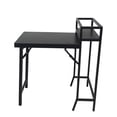 thumbnail image 4 of JERFIT 3-Piece Patio Bistro Set with Table and 2 Chairs, Black Steel Outdoor Folding Furniture for Garden, Balcony or Deck, 4 of 9