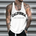 thumbnail image 2 of PEASKJP Mens Tank Tops Workout Men's Gym Tank Tops Workout Muscle Tee Training Bodybuilding Fitness Sleeveless T Shirts (White,3XL), 2 of 4
