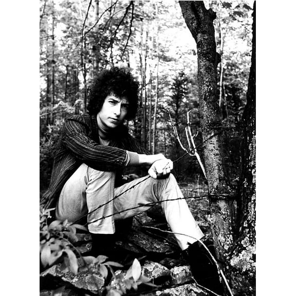 Bob Dylan in a forest Photo Print (24 x 30)