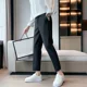 thumbnail image 2 of Pantalones de trabajo refrescantes para hombres, pantalones de oficina de seda de hielo, trajes rectos para hombre, tela clásica, sastrería coreana, reseñas, muchas novedades, 2 of 5