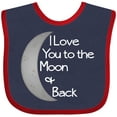 thumbnail image 3 of Inktastic I Love You to the Moon & Back. Boys or Girls Baby Bib, 3 of 4