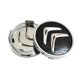 thumbnail image 2 of 4 Uds. Aplicables a cubiertas de ruedas de aluminio X4 de 60mm para Citroen C2 C4 C5 C6 c-quatre Logo negro/cromo, 2 of 5