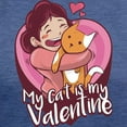 thumbnail image 3 of CafePress - My Cat Is My Valentine T Shirt - Womens Tri-blend T-Shirt, 3 of 4