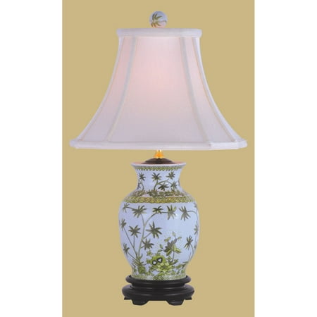 Palm Buffet Table Lamp - East Enterprises LPBLYS108B Palm Tree Table Lamp - White