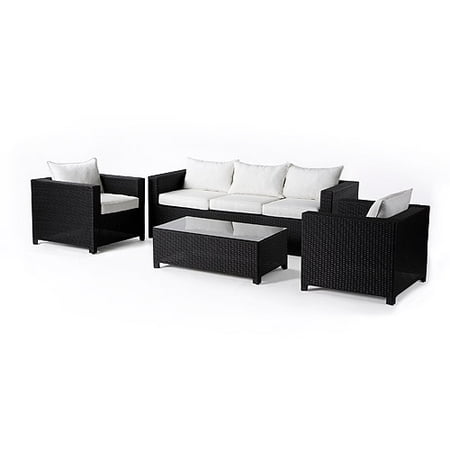 La Jolla 4-Piece Wicker Conversation Set