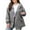 Gray, variant on Diufon Women's Raincoats Plus Size Waterproof Rain Jackets with Hood Lightweight Windbreaker Outdoor Trench Coat