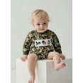 thumbnail image 4 of BemeyourBBs Baby Boy Romper Long Sleeve Camouflage Embroidery Animal Fall Bodysuit, 4 of 9