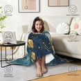 thumbnail image 4 of Vintage Koi Fish Wearable Blanket Hoodies for Women Men Adults Fish Lovers Cozy Plush Funny Koi Fish Hooded Blankets for Home Bedding Decor Birthday Gifts 60X80 Inch, 4 of 5