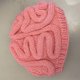 thumbnail image 3 of Gorro con forma de cerebro de parodia de terror, gorro con forma de cerebro de personalidad tejido a mano para Halloween, 3 of 6