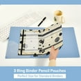 thumbnail image 3 of FORMRS 2 Pack Pencil Pouch for 3 Ring Binder with Clear Window Zipper Case, Stripes Pattern, 3 of 6