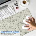 thumbnail image 4 of Long Mouse Pads for Desk,LightColor Origami Dinosaurs Pattern Desk Mats on Top Of Desks, Desk Mouse Pad Extra Large with 3mm Non-Slip Base and Stitched Edge for Gaming,Office,Work,Home 31.5"x15.7", 4 of 6