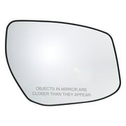 30286 - Fit System Passenger Side Heated Mirror Glass w/ backing plate, Nissan Sentra, Altima 13-18, Maxima SV/ SL 16-18, Maxima Platinum/ SR 16-17, w/o Blind Spot & auto dim, 5" x 6 9/ 16" x 7 5/ 8"
