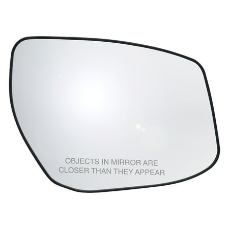 30286 - Fit System Passenger Side Heated Mirror Glass w/ backing plate, Nissan Sentra, Altima 13-18, Maxima SV/ SL 16-18, Maxima Platinum/ SR 16-17, w/o Blind Spot & auto dim, 5" x 6 9/ 16" x 7 5/ 8"