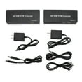 thumbnail image 2 of 4K HD Multimedia Interface USB KVM Extender Over Cat6, 50M HD Multimedia Interface 1080p 60Hz Clarity 3D HD Loop Out Mouse Keyboard Support HD KVM Extender, 3.5mm Output, for PCs Game Consoles Players, 2 of 7