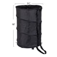 thumbnail image 2 of Household Essentials Rolling Pop Up Hamper, Drawstring Closure with Shoulder Strap and Removable Wheels, Black, 2 of 10