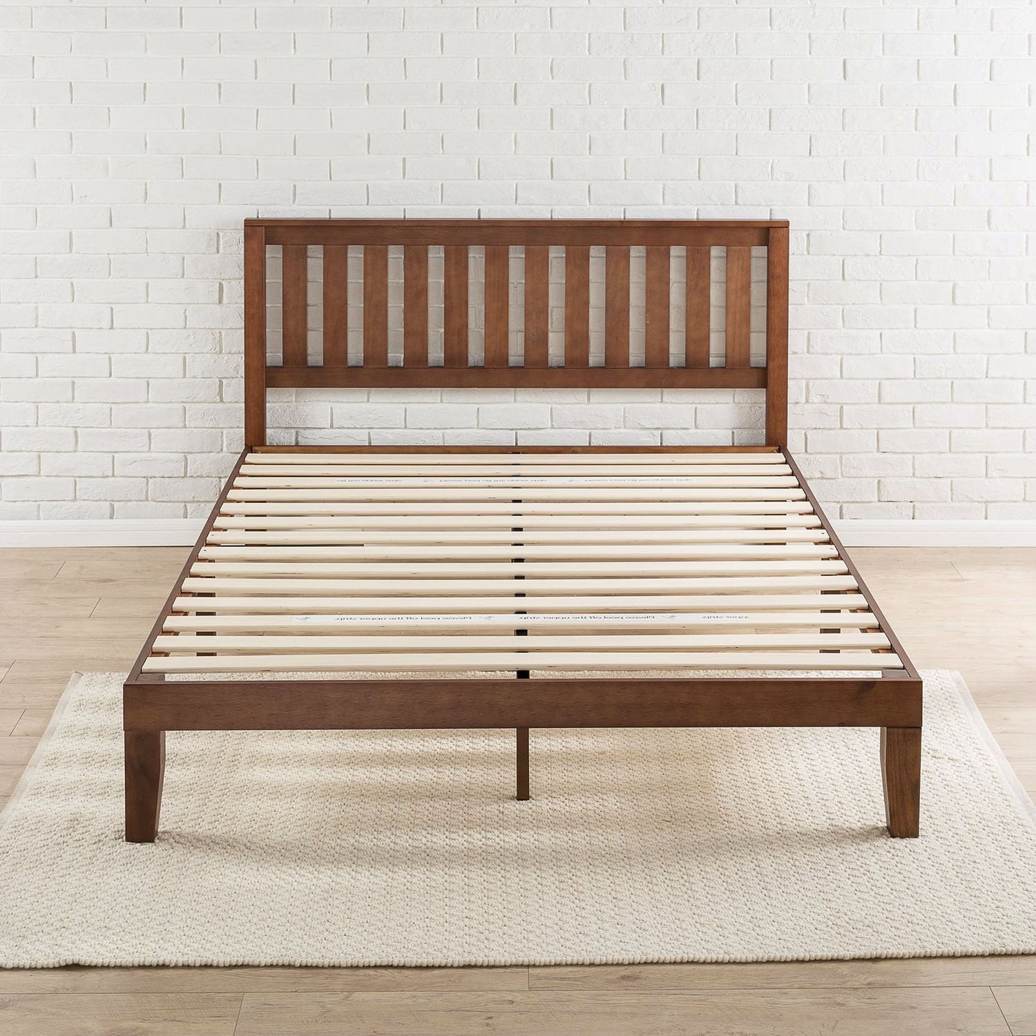 Queen size Mission Style Solid Wood Platform Bed Frame 
