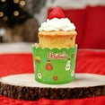 thumbnail image 5 of Ohmyroo 50-Pack Christmas Medium Size Cupcake Baking Cups Paper Liners Oven-Safe Muffin Cups For Home Baking Party Dessert Supplies Holiday Decoration, 5 of 6