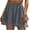 Gray, variant on Womens Tennis Mini Wrap Shorts, Beach Flowy Wide Leg Shorts, Casual Ruffle Hem High Waisted Summer Skirt Shorts