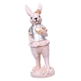thumbnail image 2 of Estatua de conejo de Pascua, figura de conejo, escultura de animal, adorno de mesa para escritorio Corazón de oro, 2 of 9