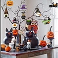 thumbnail image 4 of Halloween Wooden Hanging Ornaments Set with Colorful Gothic Cutouts and Ropes for Home and Party Decorations Tree Décor 30 Pcs Indoor Outdoor Halloween Crafts, 4 of 7