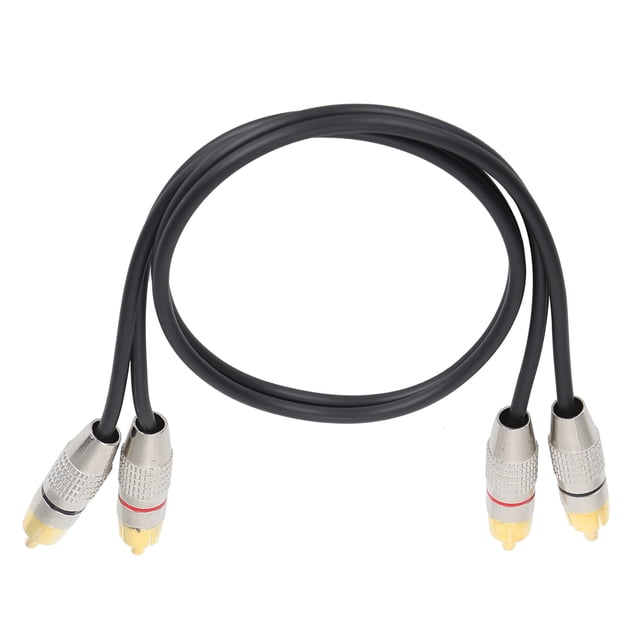 Cable de Audio de Consola de Juegos, Estéreo Transparente 2RCA A 2RCA Cable para dispositivos de audio