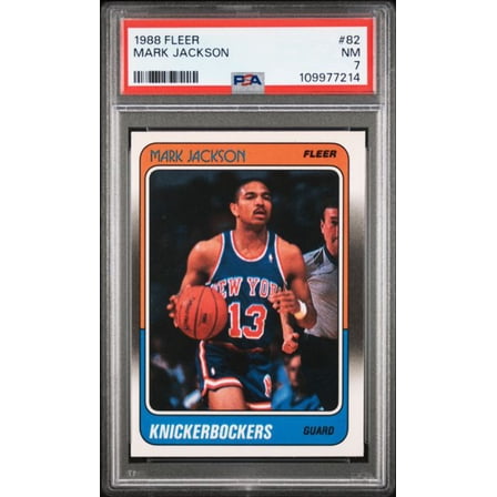 Graded 1988 Fleer Mark Jackson #82 Rookie RC Basketball Card PSA 7 Near Mint