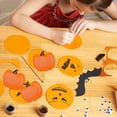 thumbnail image 2 of COMPUKAS 10pcs Orange Pumpkin Wood Slices Blank Cutouts for Crafts Decorations, 2 of 8