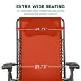 thumbnail image 4 of Best Choice Products Oversized Zero Gravity Chair, Folding Outdoor Patio Recliner w/ Cup Holder - Burnt Orange, 4 of 8