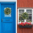 thumbnail image 4 of CreativeArrowy Emulation Eucalyptus Simulation Decoration Artificial Wreaths Beautiful Plastic Front Door Hanger Silk Flower Ornaments, 4 of 12