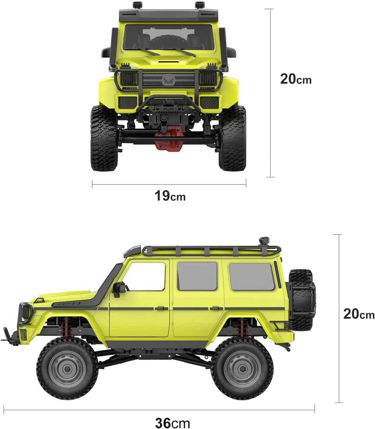 FMT R/C MN-86S | Upgrade Version 4WD 1/12 2.4G Remote Control Big G500 RC Car Rock Crawler Climbing Off Road Truck w/Headlight RTR MN86S 0