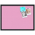 thumbnail image 2 of PinPix 27x20 Custom Cork Bulletin Board Pink - White Dots Poster Board Has a Fabric Style Canvas Finish, Framed in Pink - White Dots, by ArtToFrames (PinPix-362), 2 of 6