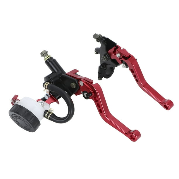 Cilindro maestro de freno de motocicleta Jadeshay 1 par de palancas de embrague de freno universales Rojo