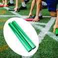 thumbnail image 1 of 2 piezas de relé de aleación de aluminio palitos de carreras de rango de equipo portátiles competiciones oficiales de juego herramientas deportivas de Verde, 1 of 8