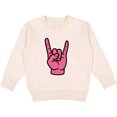 thumbnail image 2 of Inktastic Rocker Hand Pink Toddler Sweatshirt, 2 of 4